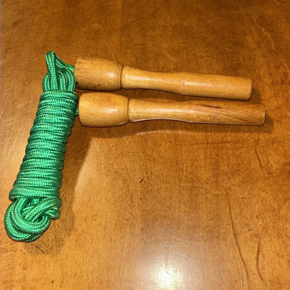 Publix Grocery Store Promotional Employee Gift Jump Rope W/ Wood Handles B2